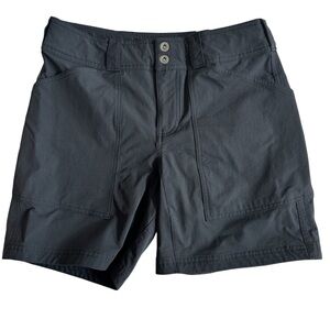 REI Co-op Womens Screenline Black Hybrid Shorts Regular Fit Active Size 6